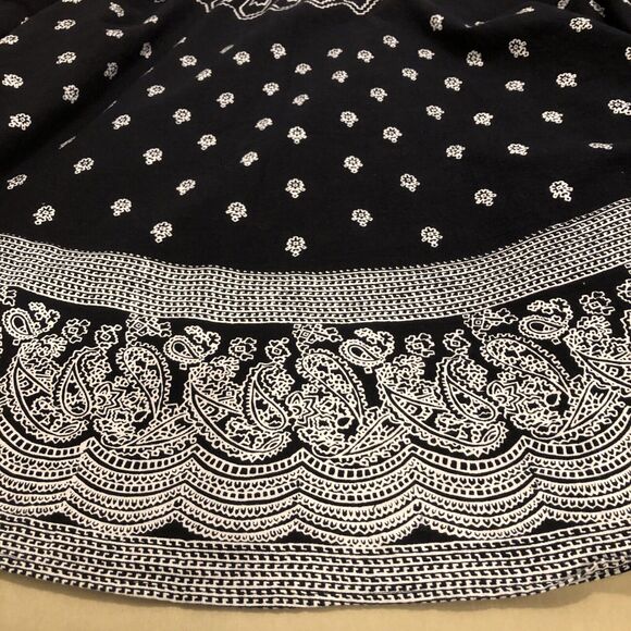 Erica Brooke Women Skirt Black White & Gold Size 36 XXL Cotton 100% Embellished - Picture 12 of 12